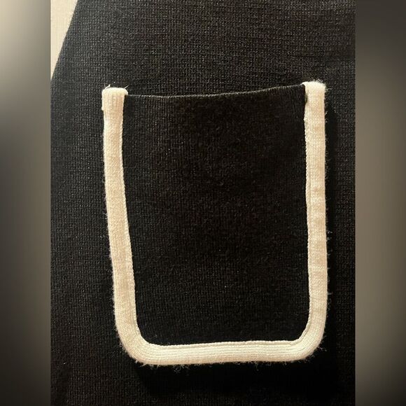 Zara black knit skirt with front pockets size M - Picture 6 of 9